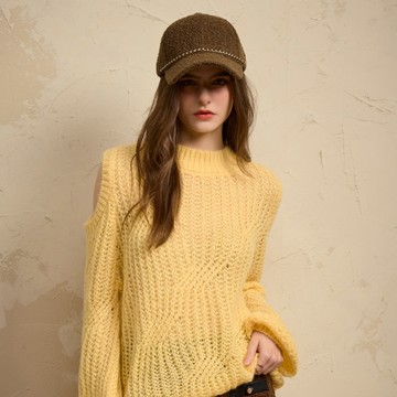 【追加到貨】SO NICE 小香風鍊條毛呢羊毛棒球帽