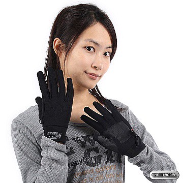 《SNOW TRAVEL》POWER STRETCH 四向彈性手套((黑色)