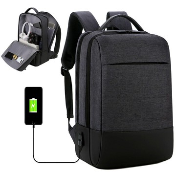 簡約防潑水輕負重電腦後背包