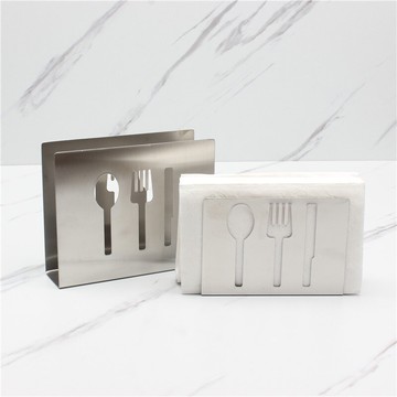 酒店餐廳飯店專用不銹鋼立式紙巾座紙巾夾北歐創意桌面餐巾紙巾架