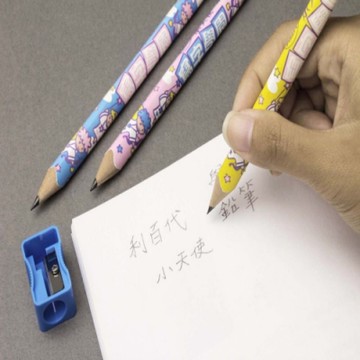 利百代 2B小天使學前皮頭鉛筆(3枝組+削鉛筆器) CB-202