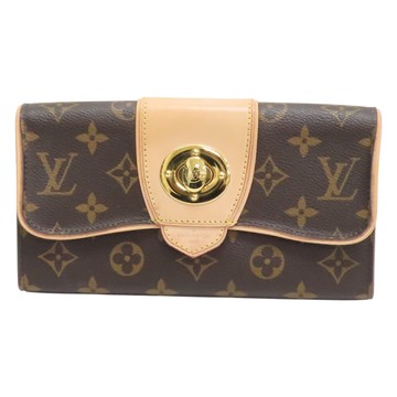 LOUIS VUITTON LV 路易威登 棕色 原花帆布 BOETIE 兩折長夾 M63220 【二手名牌BRAND OFF】