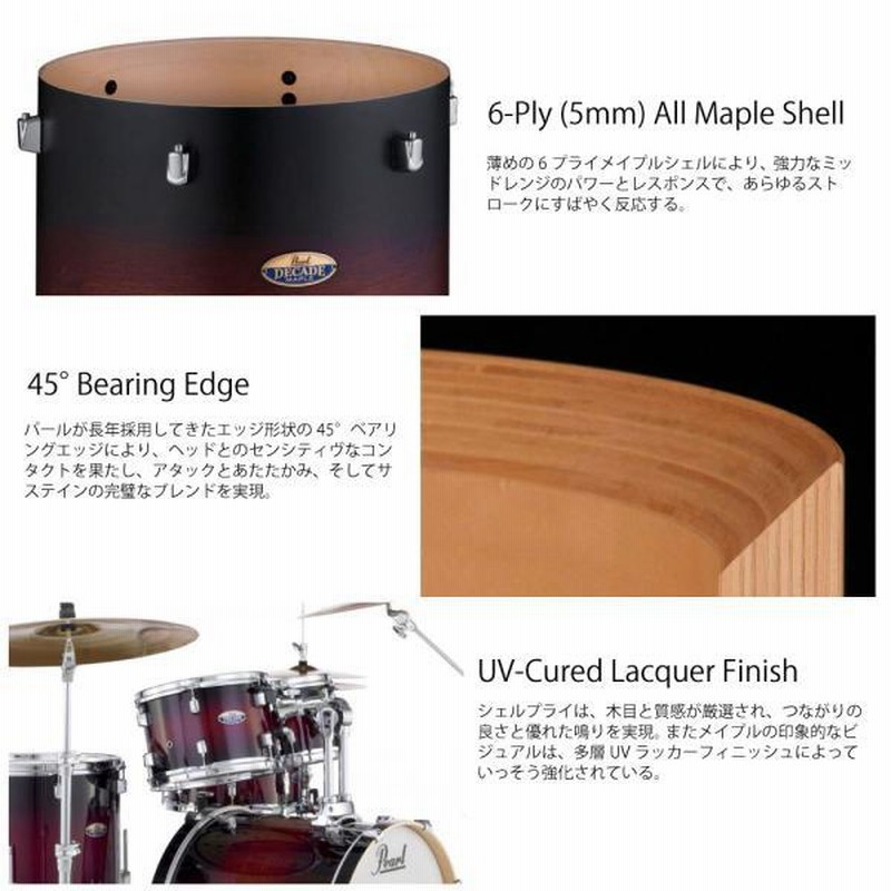 Pearl(パール) DECADE MAPLE ディケイドメイプル ドラムセット