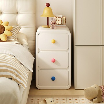 床頭櫃 免運 速發 附發票 置物櫃 床邊櫃 收納櫃 置物架  床頭櫃家用臥室多巴胺收納櫃創意可愛儲物置物超窄簡易迷你儲物櫃