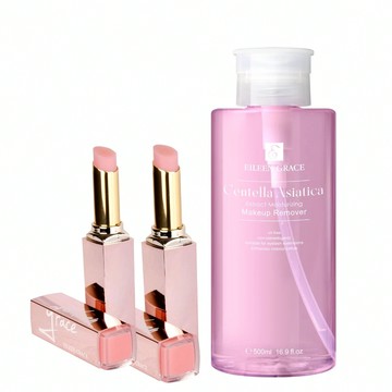 一親芳澤煥色潤唇膏*2+積雪草彈潤卸妝水 500ML*1