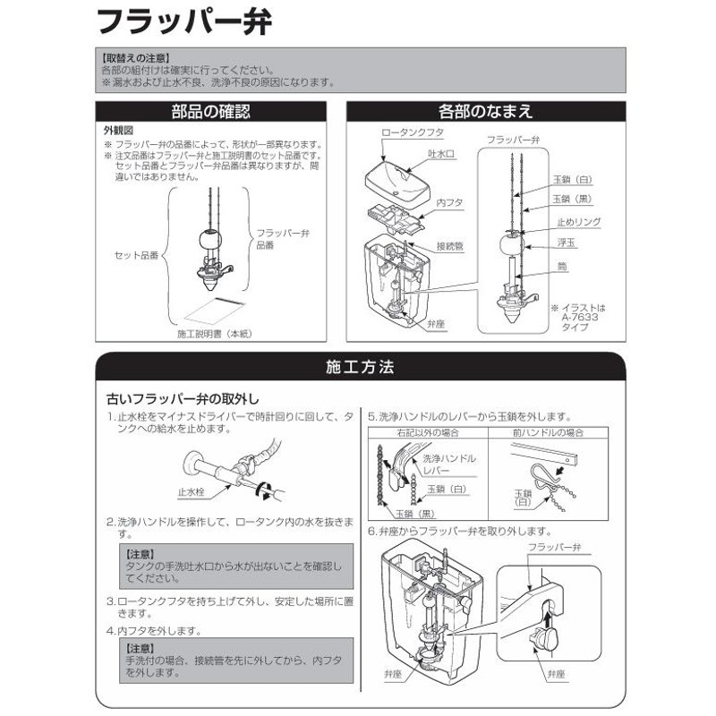 ビジネスユーザー向け商品】INAX LIXIL・リクシル トイレ 部品 【A-8123-2】 フラッパー弁【純正品】 | LINEショッピング