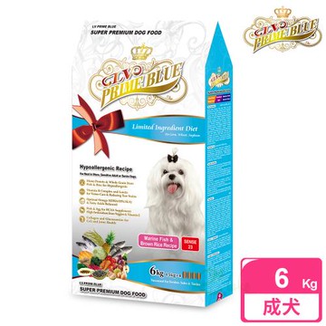 藍帶精選 低敏成犬-冠軍犬-魚肉 狗飼料 6kg (深海鮮魚 + 糙米蔬果)