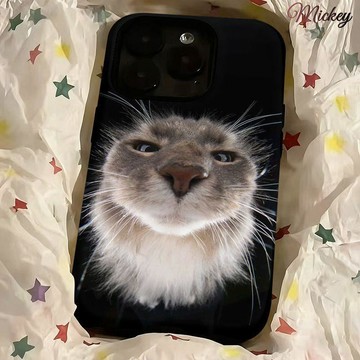 iphone手機保護殼.搞怪貓咪蘋果17Pro手機殼二合一16Promax菲林15Pro小眾14Plus耐臟