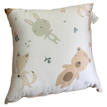 Embrace 英柏絲 純天絲抱枕 50x50cm  小狗圓舞曲 白色