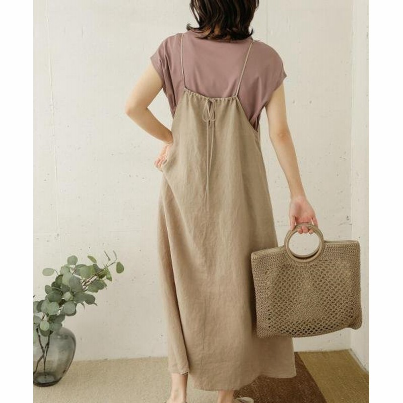 Urban Research Doors アーバンリサーチ ドアーズ リネンキャミワンピース レディース Beige 通販 Lineポイント最大1 0 Get Lineショッピング