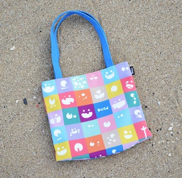 都是你的臉‧帆布肩背袋 /手提袋 雙面設計