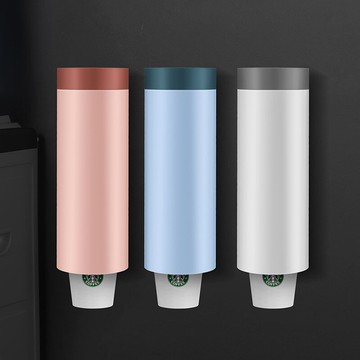 一次性杯子架紙杯架自動取杯器壁掛式家用水杯免打孔飲水機置物架