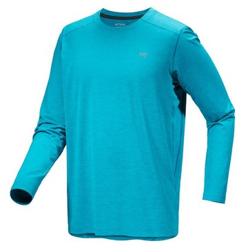 Arcteryx 男 Cormac 快乾長袖圓領衫.T恤.休閒衫.運動上衣/吸濕排汗.通風透氣/X000007665 深熱帶魚雜藍