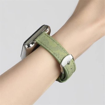瘦身皮質表帶適用iwatch小蠻腰蘋果AppleWatch8/7/6/SE/5/4手表帶