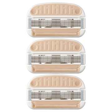 KAI 貝印 miness 女用5刀刃 得體刀刀片3件組  GA0131  白色 + 膚色  1組