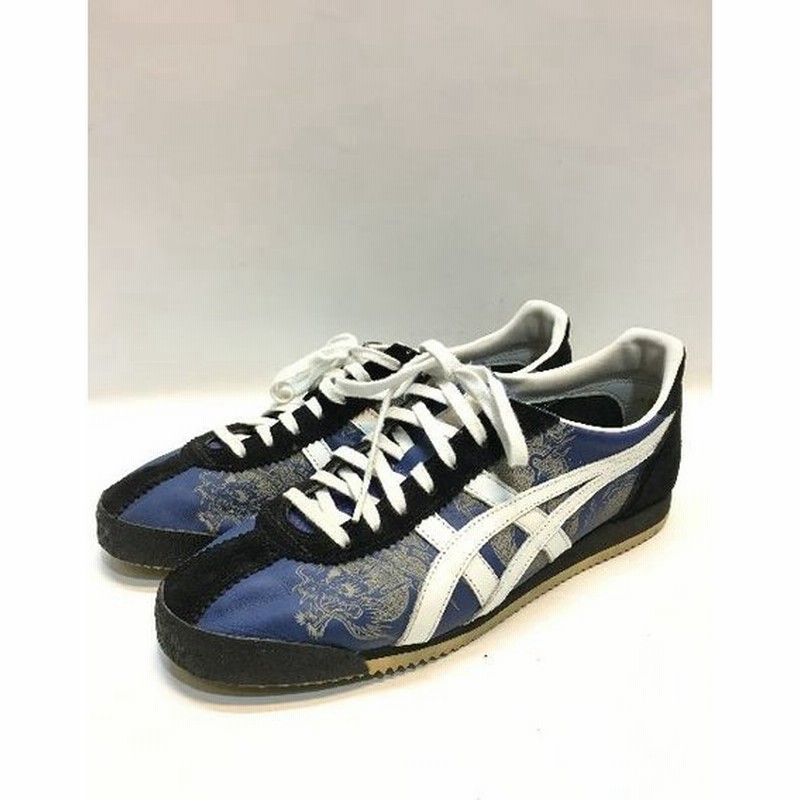 代官山 Onitsuka Tiger オニツカタイガー ブルースリー 生誕75周年記念 李小龍 スニーカー ネイビー 27cm 通販 Lineポイント最大0 5 Get Lineショッピング