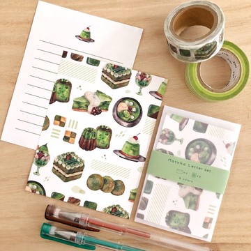 抹茶迷你信紙組