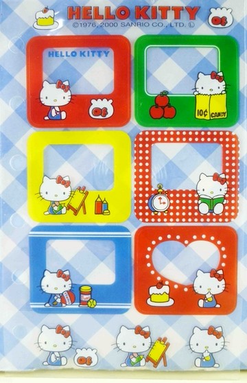 【震撼精品百貨】Hello Kitty 凱蒂貓~KITTY貼紙-六孔畫畫