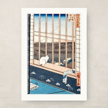 【 藝術畫卡 】歌川廣重・淺草田甫酉之町詣 | B4畫卡