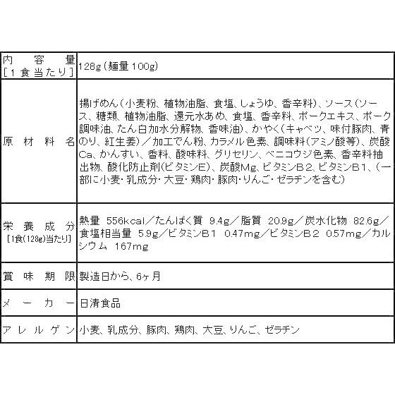 日清食品 12食入 焼きそば インスタント食品 レトルト食品