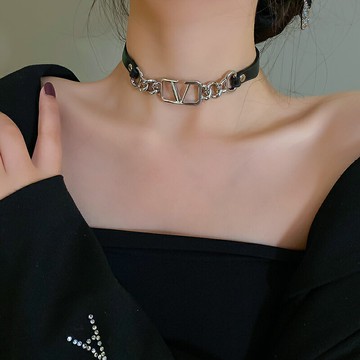 2021年新款歐美高級感項鏈女ins脖頸鏈輕奢小眾設計感項圈