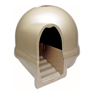 Petmate 美國booda 樓梯型貓砂屋 鈦金 封閉式貓砂盆  1個  57 x 57 x 48cm