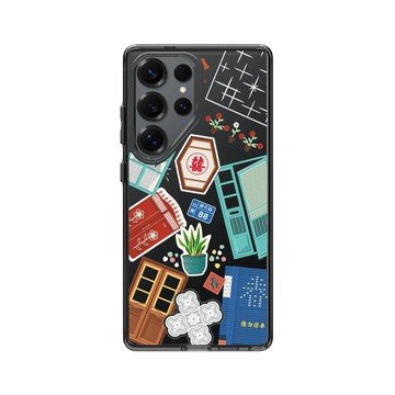 Galaxy S25 Ultra Clear 酷墨灰 - 老屋顏 Old House Face - 老房子拼貼