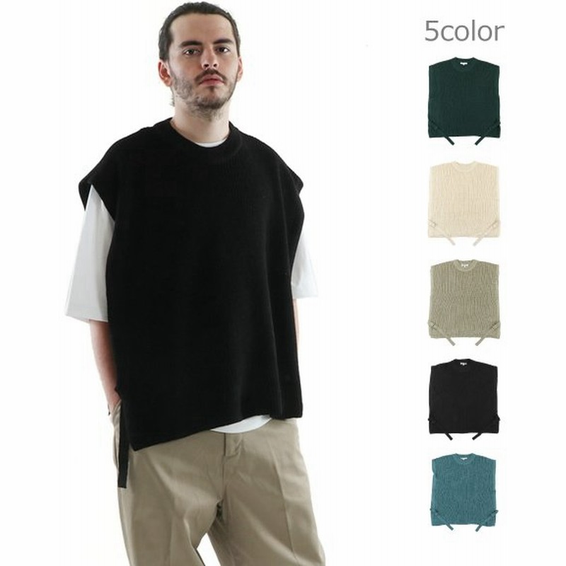 サイドセパレートニットベスト 畦編み リング メンズ インナー 重ね着コーデ トップス オーバーサイズ レディース カジュアル 通販 Lineポイント最大0 5 Get Lineショッピング