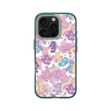 iPhone 16 Pro Clear 憂墨綠 - Care Bears - 粉紫樂園