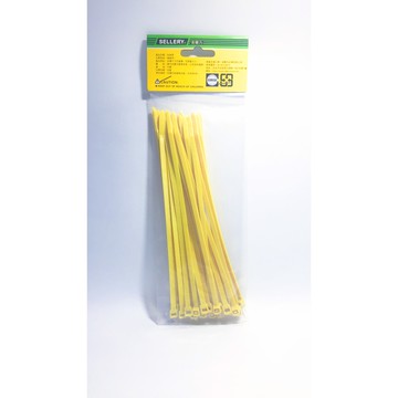 舍樂力 紮線帶-黃色 25入 4.8*200mm（S59-053Y)