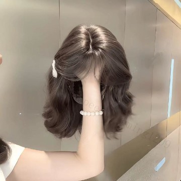 【韓系復古羊毛卷】秋冬假髮 蛋蛋卷髮 復古頭套 劉海減齡 紋理蓬鬆 自然仿真短髮 假髮馬尾 短髮假髮 女生假髮 整頂造型