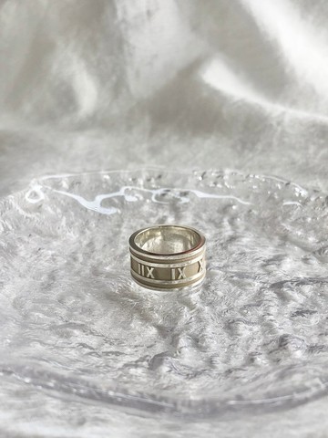【日本直送 名牌中古包】Tiffany & Co. 蒂芙尼 戒指 21 號 銀色 Atlas 925 戒指 vintage 舊款 je48tr