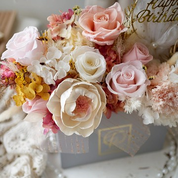 珍珠永生花禮 開幕花禮 生日花禮 入厝禮 晉升花禮【可客製化】