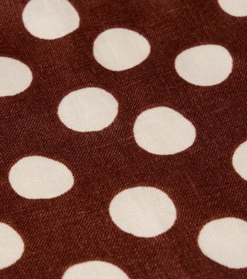 Faithfull Simona polka-dot linen head scarf