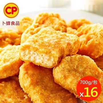 【卜蜂食品】香酥原味雞塊 超值16包組(重組,700g/包)