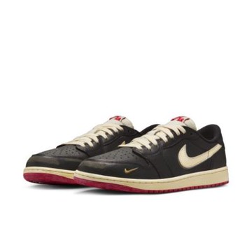 Nigel Sylvester x Nike Air Jordan 1 Retro Low OG Varsity Red 黑白紅 仿舊 IB8958-001