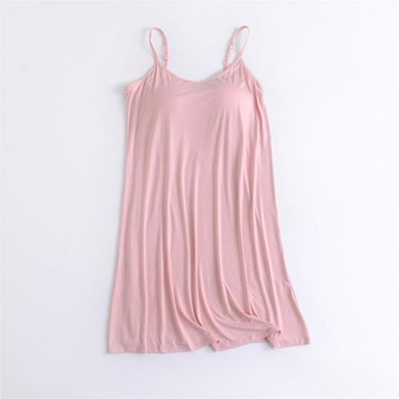 國內單女士莫代爾連衣裙小碼ML吊帶睡裙