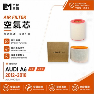 【LM汽材王國】空氣芯 A6 2012-2018年 C7 C7.5 引擎濾網 空濾 AUDI 奧迪