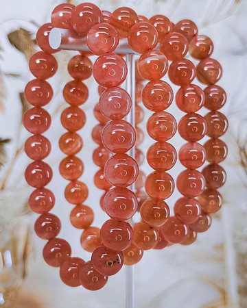 【橘調鹽源】蜜桃鹽源瑪瑙手鍊手串 可挑選