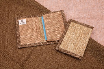 【紙布家】紙線編織 名片套/卡片套 草編黃