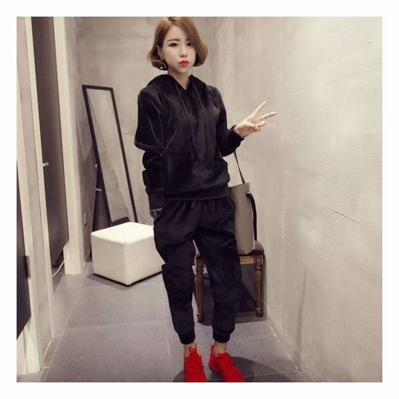 ジャージ スウェット セットアップ レディース 春 上下セット カジュアル 大きいサイズ 韓国 ルームウェア お洒落 パーカー リラックス スポーツ ベロア 部屋着 通販 Lineポイント最大0 5 Get Lineショッピング