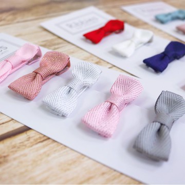 英國Ribbies 雪芙蘭緞帶迷你蝴蝶結5入組-閃耀 髮飾