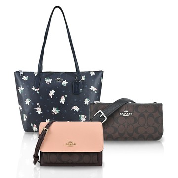 COACH 經典半月斜背包/托特包/相機包(多款選)