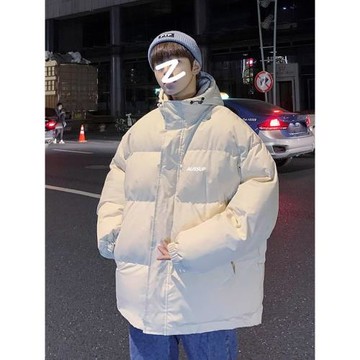 羽絨服男冬寬松加厚保暖大碼冬裝百搭潮牌棉襖國潮學生連帽面包服