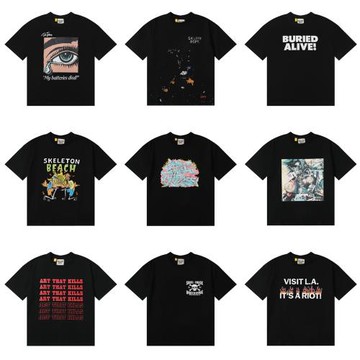 GALLERY水洗做舊美式復古高街男女寬松字母DEPT短袖T恤夏裝潮牌