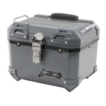 Astutain 【Astutain】阿斯圖坦 45L 塑合金烤漆車尾箱 機車後箱 機車後備箱 機車置物箱 機車行李箱(灰)