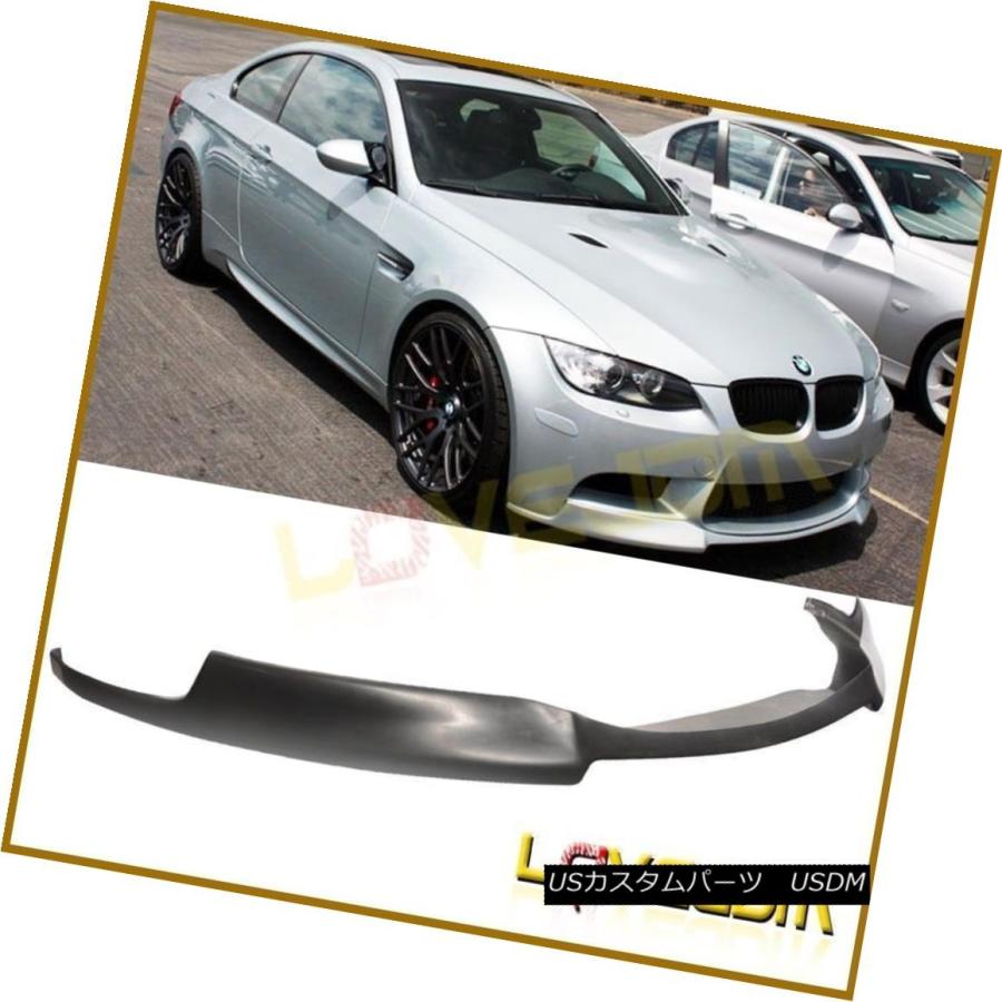 エアロパーツ フィット08-13 BMW E90 E92 M3フロントバンパーリップスポイラーボディキットVスタイルポリウレタン Fits 08-13  | LINEショッピング