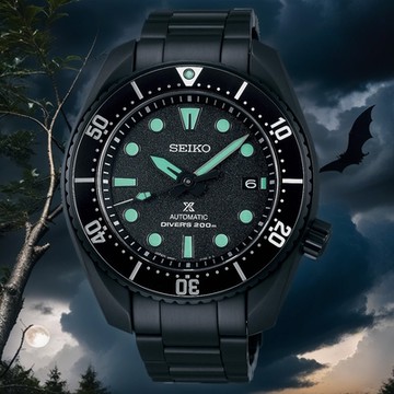 SEIKO 精工 Prospex 限量 黑潮夜視 200米機械錶 雙12購物節 送禮首選-45mm(SPB433J1/6R35-03A0SD)_SK045