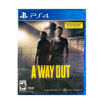 索尼PS4遊戲片 逃出升天 逃出生天 可雙人 A WAY OUT  英文全新/二手