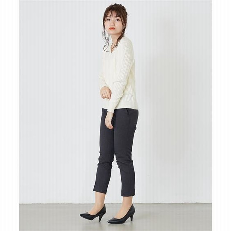 小さいサイズ　【レディーススーツ】ウール調細身パンツスーツ　低身長さん・小柄女性 nissen（ニッセン）の「小さいサイズ 【レディーススーツ